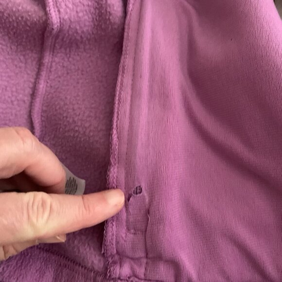 Columbia Youth Girls Fleece Zip Up Jacket Size Large 14/16 Violet Purple Lilac - Picture 9 of 11